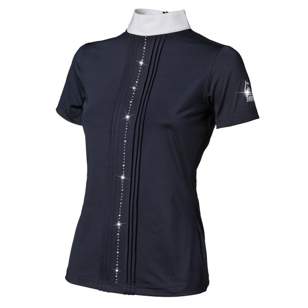 Maglia da concorso Tattini donna con fila di strass